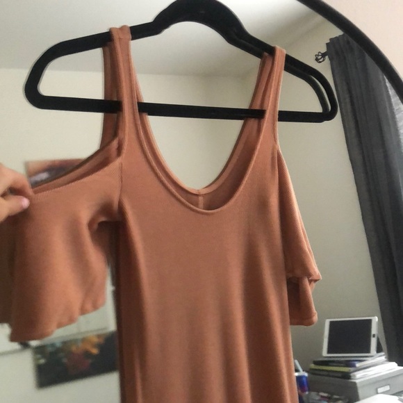 Enza Costa Silk Ribbed OTS Sleeve Midi Dress EUC S - Picture 11 of 14